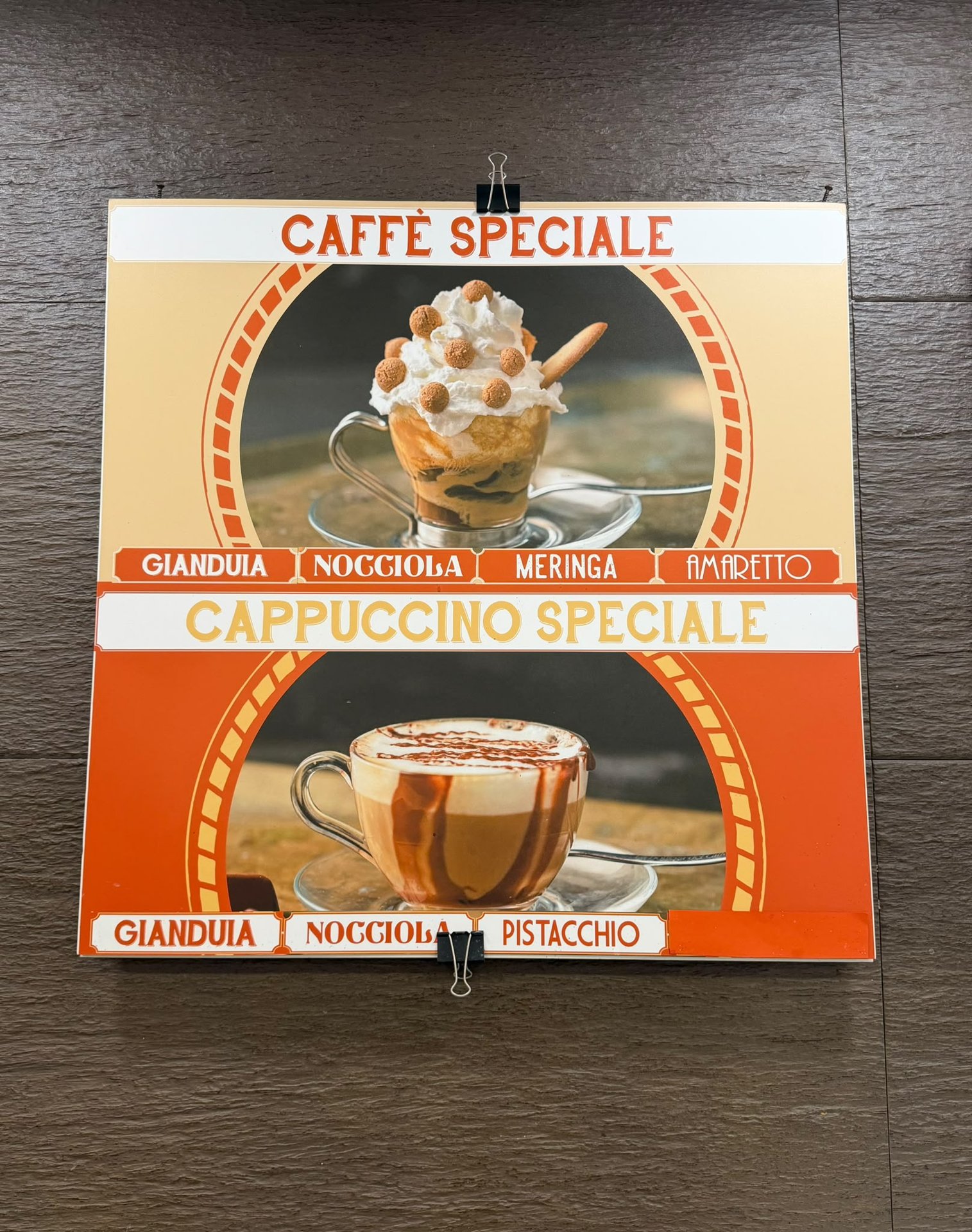 Proposte di caffè speciale e cappuccino speciale della caffetteria a Mantova